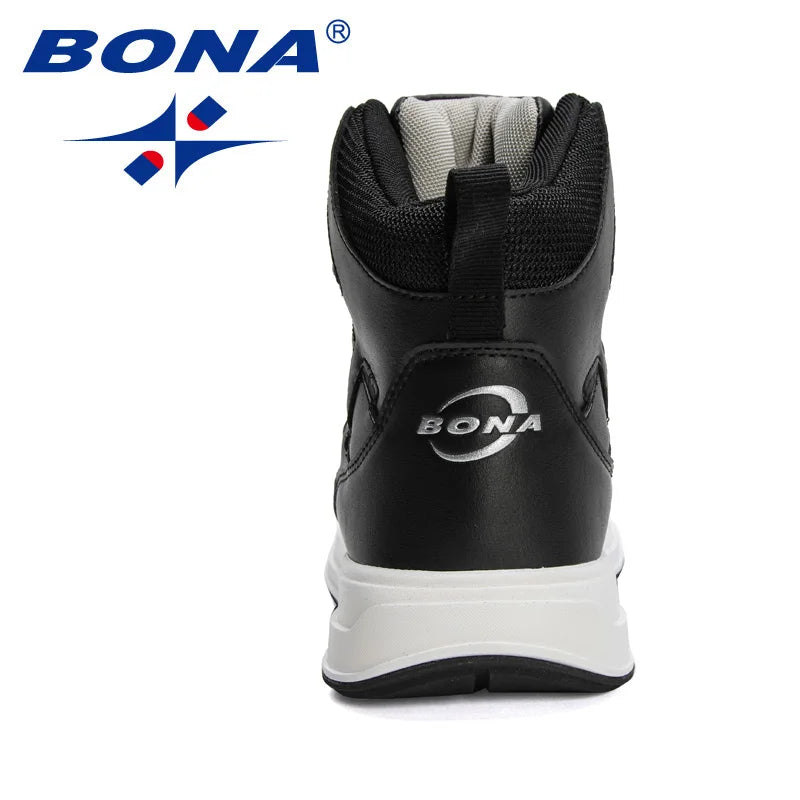 BONA 2022 New Designers High Quality Basketball Shoes Men Fashion Sneakers Anti-skid High-top Breathable Walking Shoe Mansculino