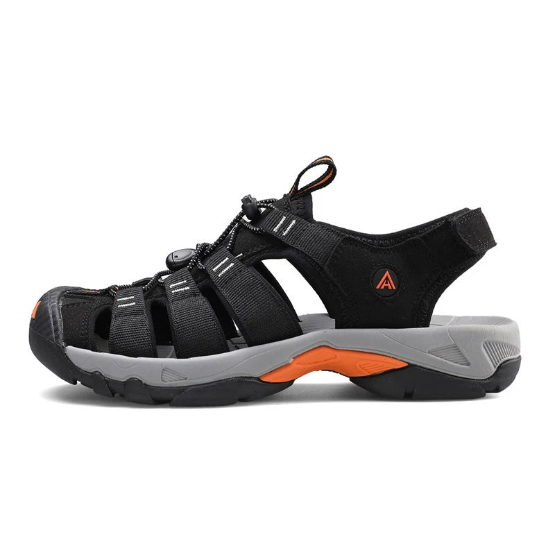 HUMTTO Summer Men Sandals 2021 Breathable Beach Sandals for Men’s Outdoor Water Mens Hiking Camping Fishing Climbing Aqua Shoes