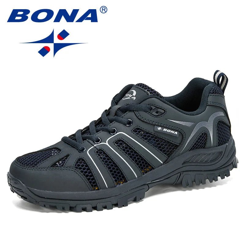 BONA New Designers Fashion Casual Shoes Men Outdoor Comfy Sneakers Man Non Slip Men Shoes Tenis Masculino Zapatillas Hombre
