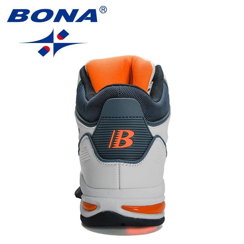 BONA New Designers Brand Professional Basketball Shoes Men High-Top Sneakers Man Light Comfortable Walking Shoes Mansculino