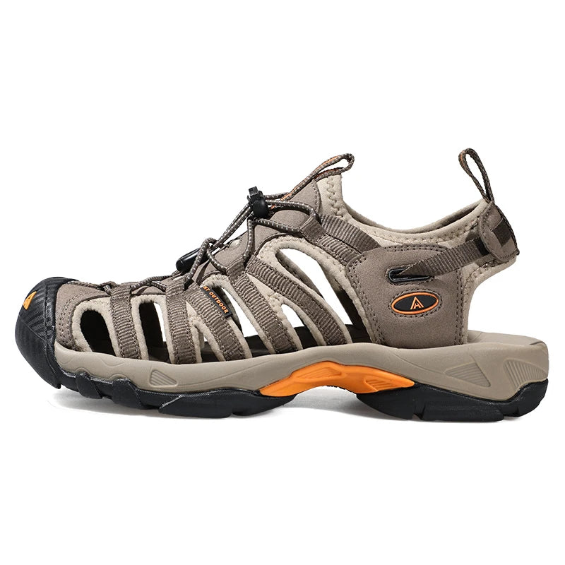HUMTTO Summer Men Sandals 2021 Breathable Beach Sandals for Men’s Outdoor Water Mens Hiking Camping Fishing Climbing Aqua Shoes