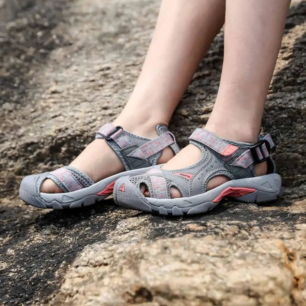 New Limited Men Upstream Breathable Summer Women Aqua Shoes Rubber Sandals Mesh Wading Quick Dry Beach Male Outdoor Hot Sale