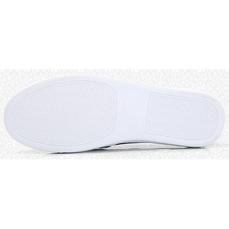 WOIZGIC Women Ladies Female Gril Genuine Leather White Shoes Flats Platforn Sneakers Slip On Soft Vulcanized Shoes ZQMF-960