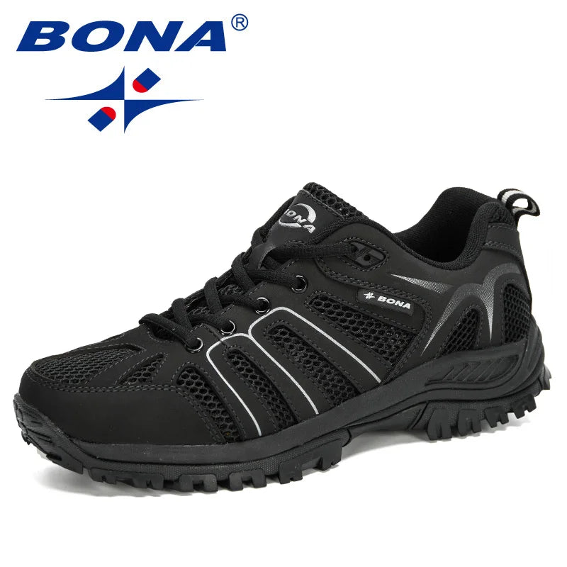 BONA New Designers Fashion Casual Shoes Men Outdoor Comfy Sneakers Man Non Slip Men Shoes Tenis Masculino Zapatillas Hombre