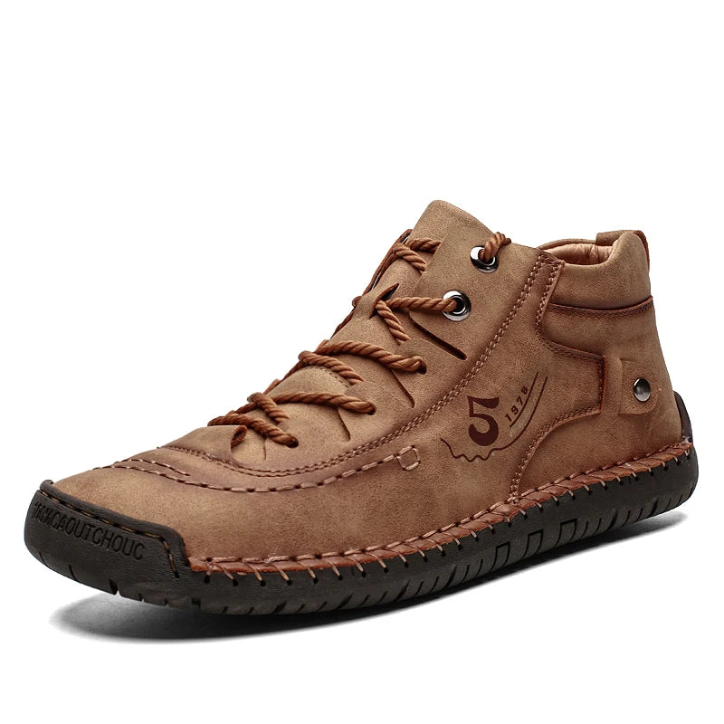 2024 New Men Casual Shoes Handmade Leather Loafers Comfortable Men's Shoes Quality Split Leather Flat Moccasins Men Sneakers
