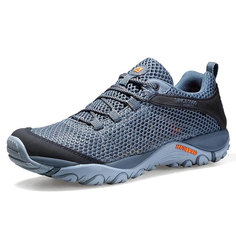 HUMTTO New Summer Hiking Sneakers Shoes for Men Breathable Outdoor Trekking Sport Mens Shoes Climbing Hunting Walking Man Shoes