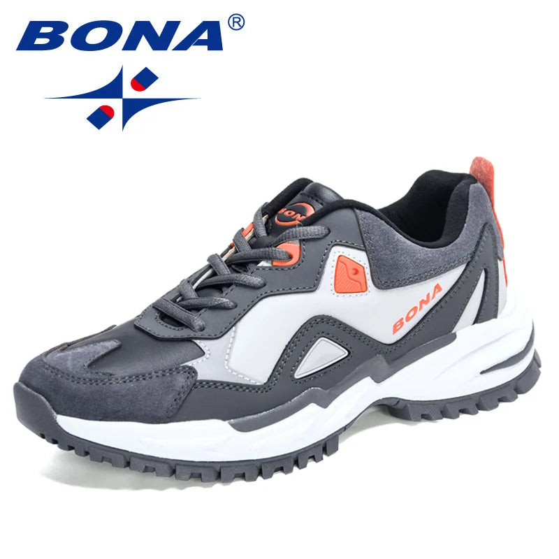 BONA BONA 2022 New Designers Top Quality Original Trial Running Shoes Men Sport Jogging Athelitic Outdoor Shoes Man Walking Foot