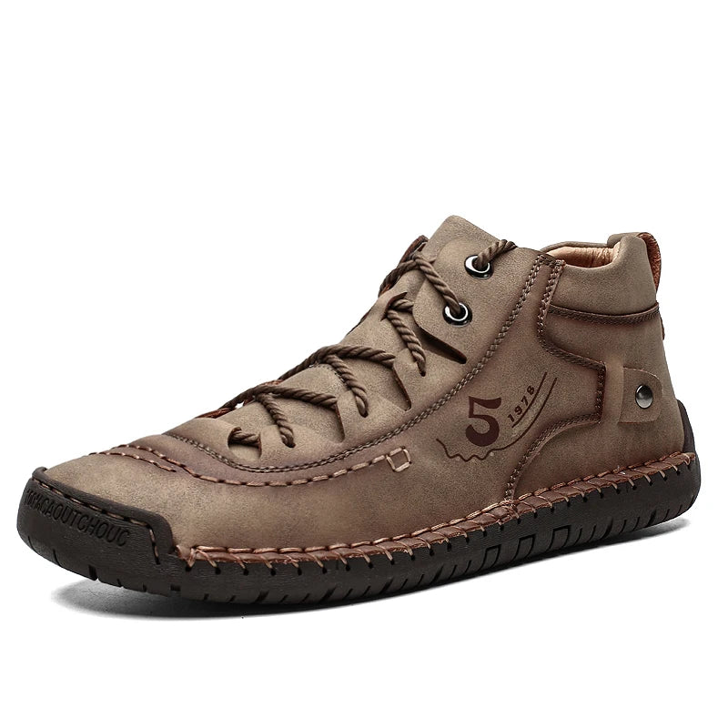 2024 New Men Casual Shoes Handmade Leather Loafers Comfortable Men's Shoes Quality Split Leather Flat Moccasins Men Sneakers