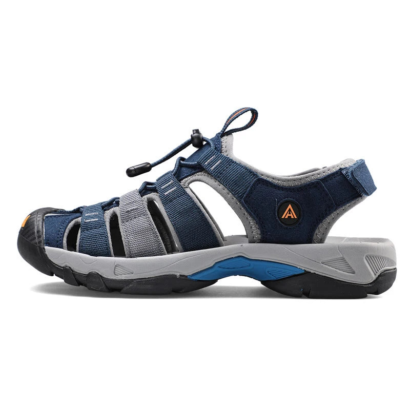 HUMTTO Summer Men Sandals 2021 Breathable Beach Sandals for Men’s Outdoor Water Mens Hiking Camping Fishing Climbing Aqua Shoes