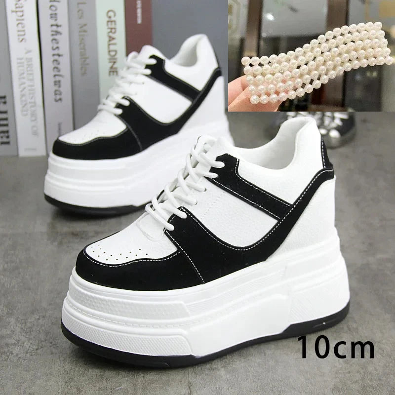 Fujin 8cm 10cm 12cm British Genuine Leather Boots Platform Wedge High Brand Ankle Winter Plush Women Autumn Spring Cowboy Shoes