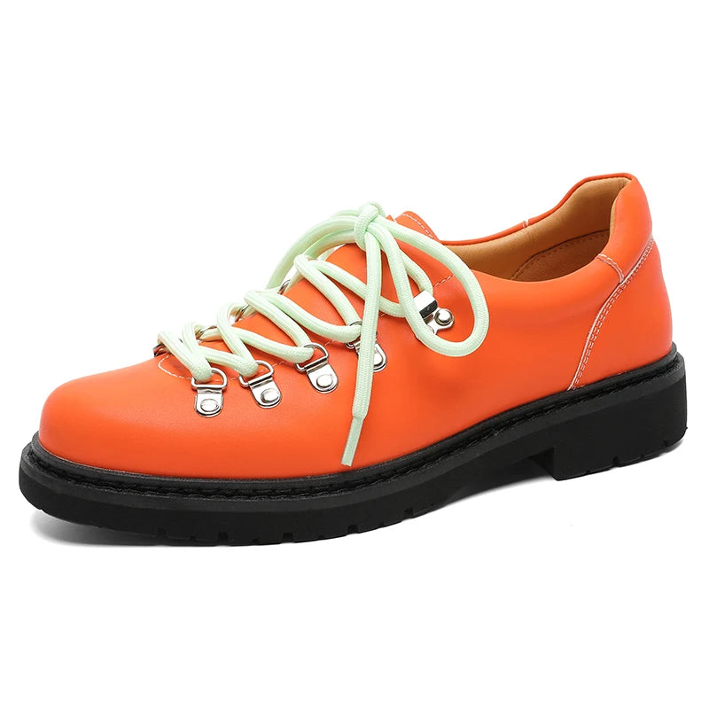 Personality Genuine Leather Shoes For Man Casual Fashion Business Shoes High Quality Lace Up Streetwear Designer Party Shoes