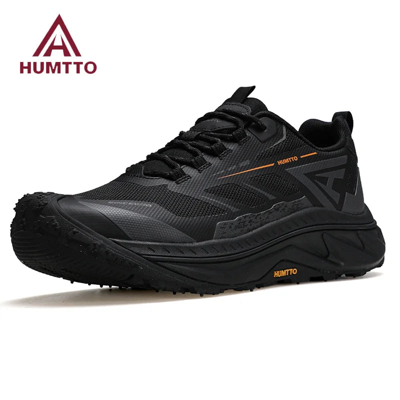HUMTTO Sports Trail Running Shoes Designer Tenis Man Casual Sneaker for Men Breathable Lightweight Outdoor Black Men's Sneakers