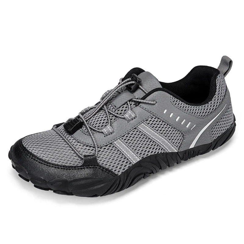 STRONGSHEN Men Hiking Shoes Outdoor Breathable Non-slip Mountain Climbing Sport Men Lace-Up Walking Hunting Trekking Sneakers