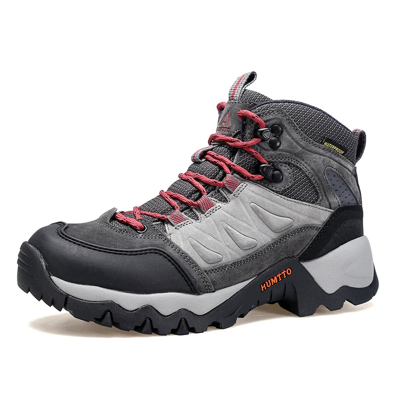 HUMTTO Hiking Boots Leather Women's Sports Shoes Non-slip Winter Outdoor Safety Sneakers Breathable Trekking Shoes for Women
