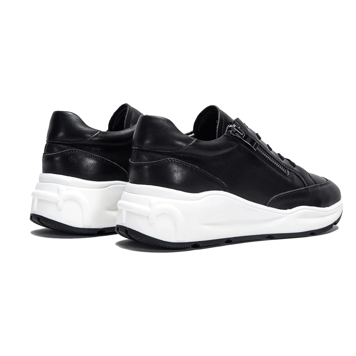Balance Shoes Technology Orthopedic Women's Shoes Sneakers Casual Running Shoes Lace Up Black Leather Loafers