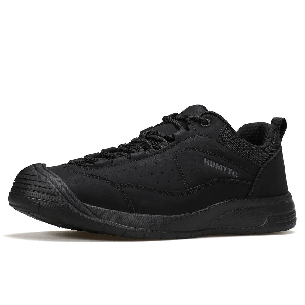 HUMTTO Hiking Shoes Non-slip Outdoor Men's Sports Shoes Leather Casual Walking Sneakers for Man Breathable Trekking Boots Men