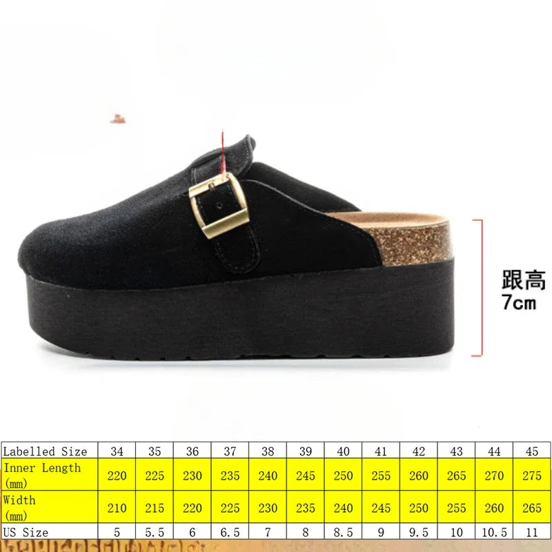 Fujin 7CM Cow Suede Genuine Leather Sneakers Platform Shoes Wedge Pumps Fashion Sneakers Slipper Women Spring Autumn Shoes