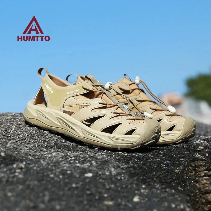 HUMTTO Hiking Shoes Summer Sandals for Men Breathable Outdoor Water Beach Mens Sandals Climbing Quick Drying Aqua Sneakers Man