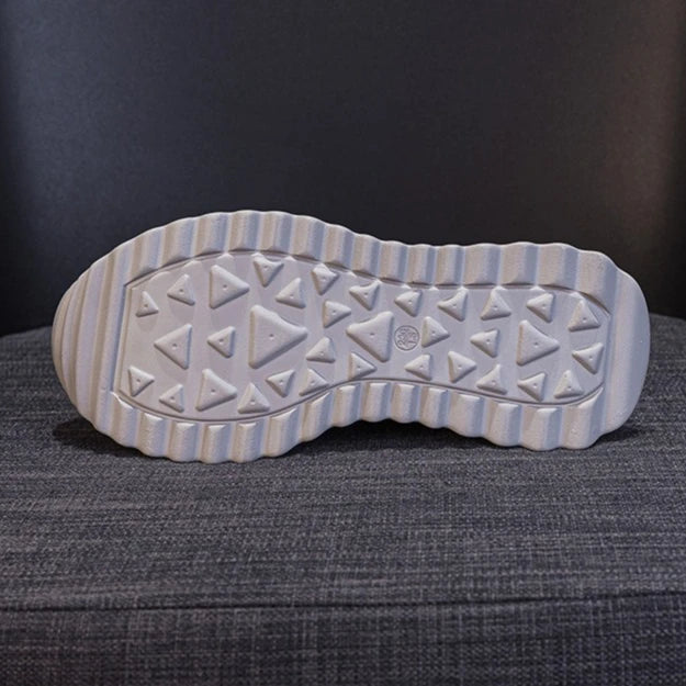 Fujin 6cm Women Casual Shoes Platform Sneakers Heel Chunky Sneakers Heel Genuine Leather Comfortable Walking Shoes Non Slip