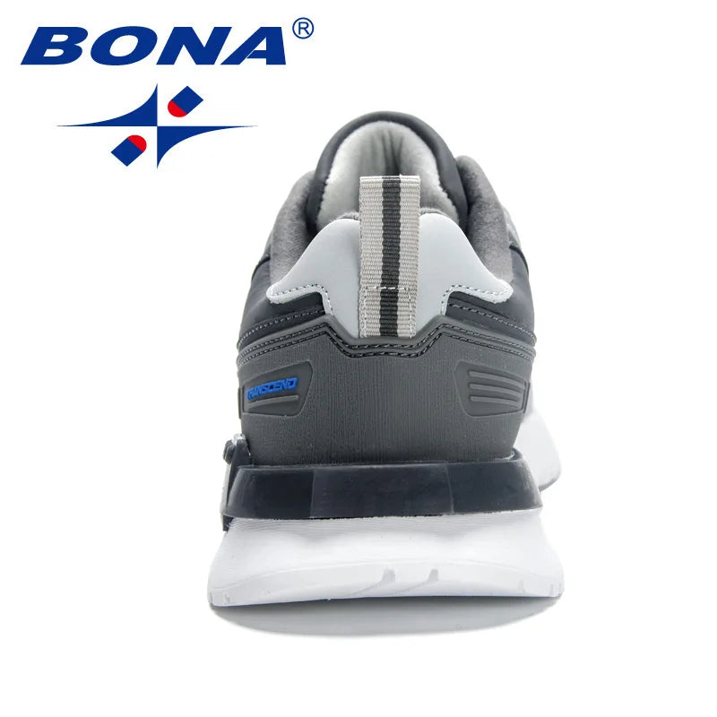 BONA 2023 New Designers Vulcanized Platform Leisure Flat Shoes Trend Sneakers Breathable Lace Up Comfortable Casual Shoes Men