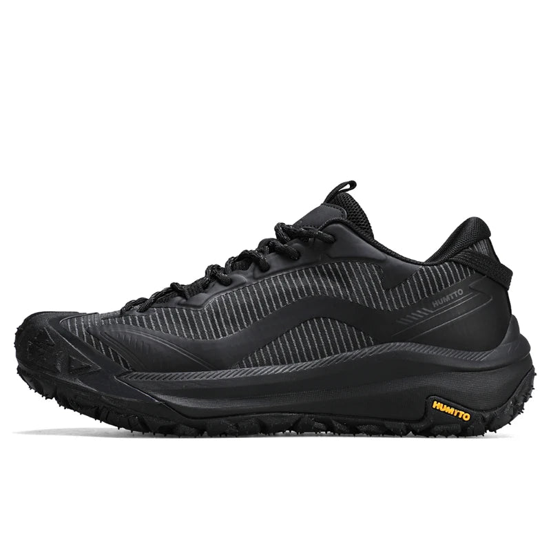 HUMTTO Breathable Trekking Boots Outdoor Men's Sports Shoes Non-slip Hiking Shoes for Men Leather Safety Walking Sneakers Man