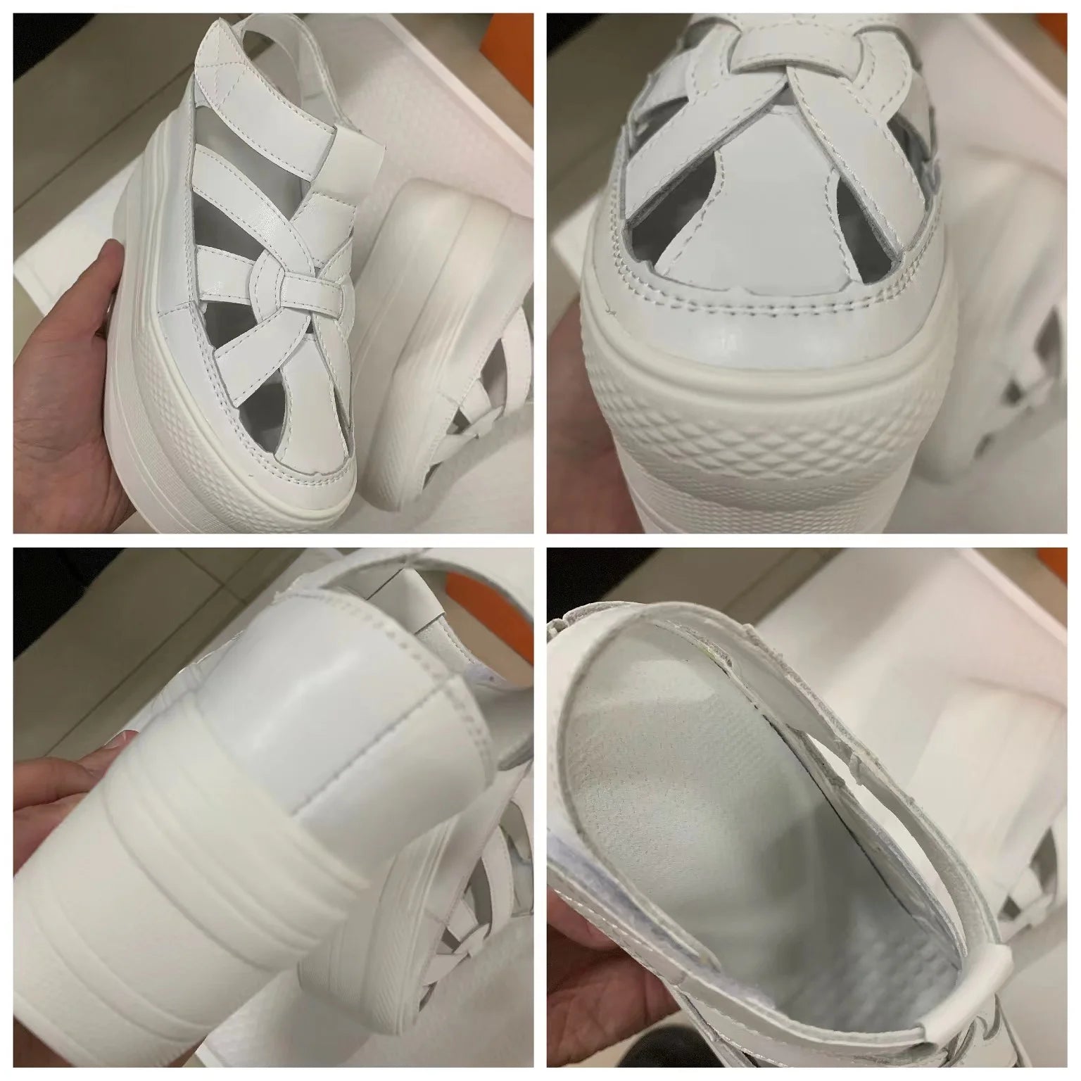 Fujin 11cm Women Summer Shoes Sandals Genuine Leather Platform Wedge Sneakers Shoes Super High Female Beach Shoes Sandal Slipper