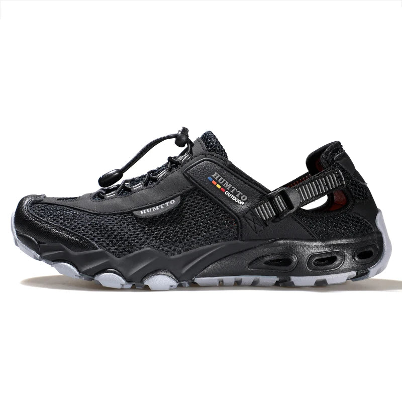 HUMTTO Summer Wading Shoes Mens Breathable Beach Water Sneakers for Men 2022 Sports Sandals Trekking Outdoor Man Hiking Shoes