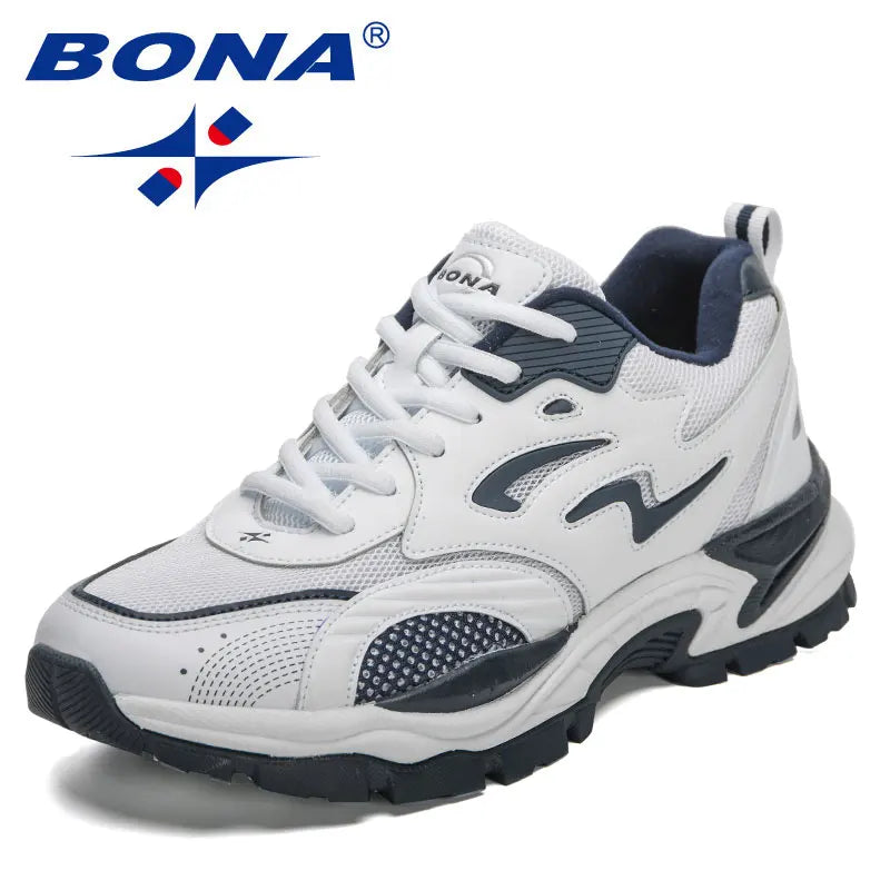 Bona new men's hiking shoes, comfortable walking shoes, anti slip and wear-resistant shoes
