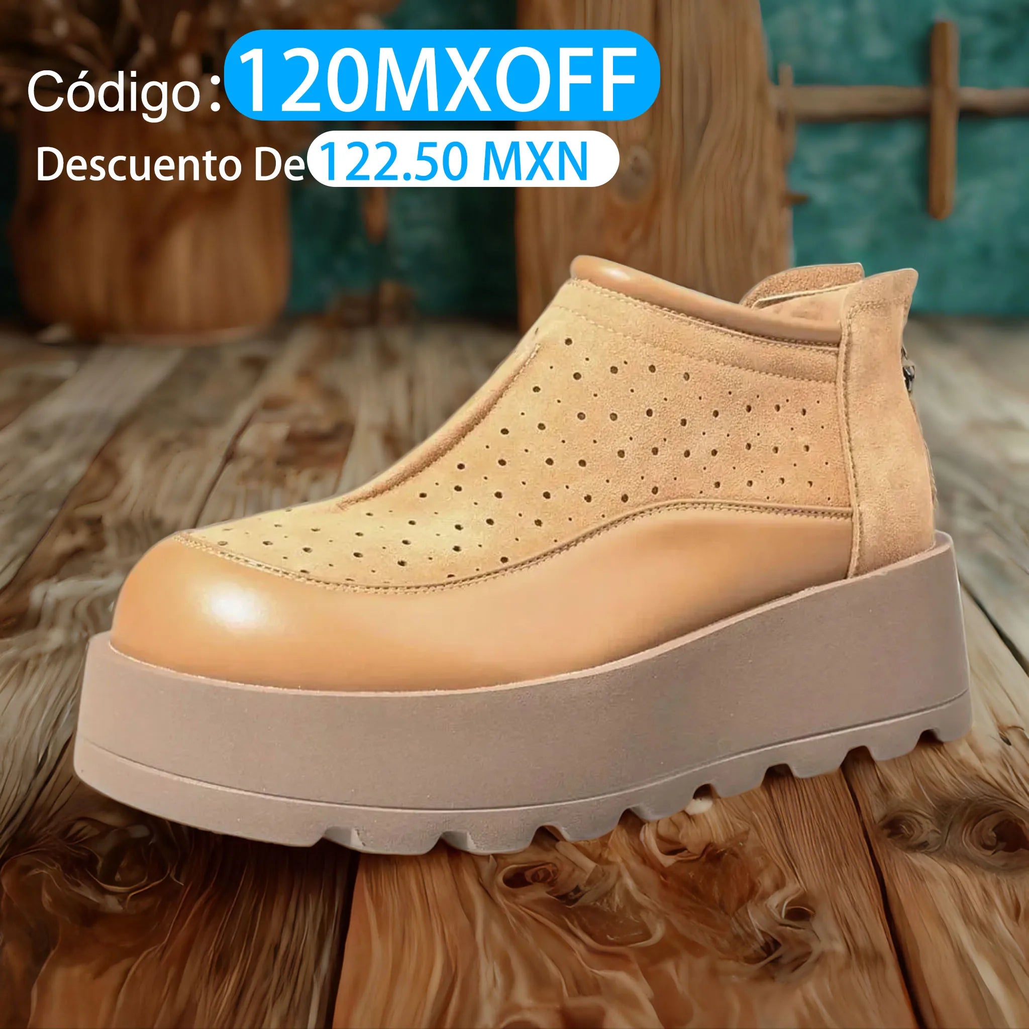 Fujin 6CM Suede Cow Genuine Leather Moccasins Women Platform Wedge Flats Women Shoes Ankle Booties Females ZIP Pumps Shoes