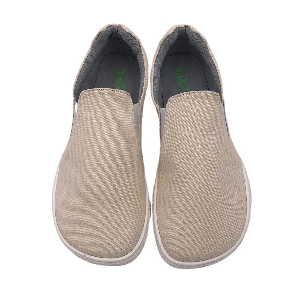 Tipsietoes 2025 Spring Barefoot Canvas For Women With New Flat Soft Zero Drop Sole Wider Toe Box Light Weight Minimalist