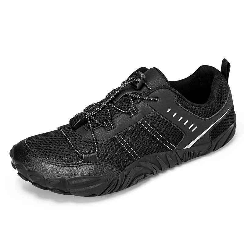 STRONGSHEN Men Hiking Shoes Outdoor Breathable Non-slip Mountain Climbing Sport Men Lace-Up Walking Hunting Trekking Sneakers