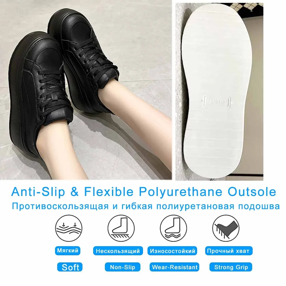 Koznoy 7cm Microfiber Leather Vulcanize Casual Women Spring Autumn Platform Wedge Sneakers Breathable High Brand Ladies Shoes