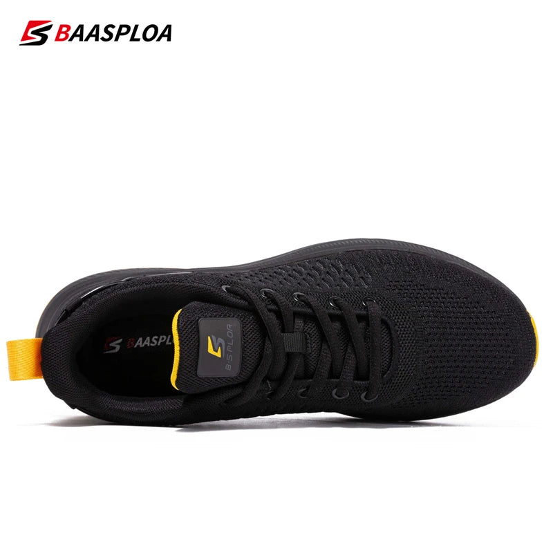 Baasploa Men Casual Sport Shoes Outdoor Lightweight Breathable Jogging Sneakers Male Fashion Designer Mesh Lace Up Running Shoes