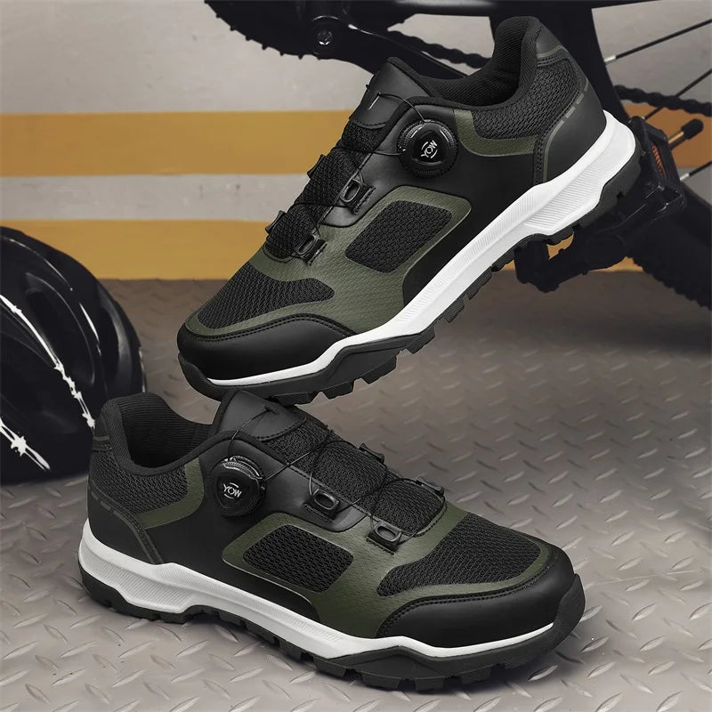 Cycling Shoes Man MTB Cycling Sneaker Flat Pedal Bicycle Shoes Cleats Shoes Bicycle Mountain Bike Shoe Racing Lock Footwear male