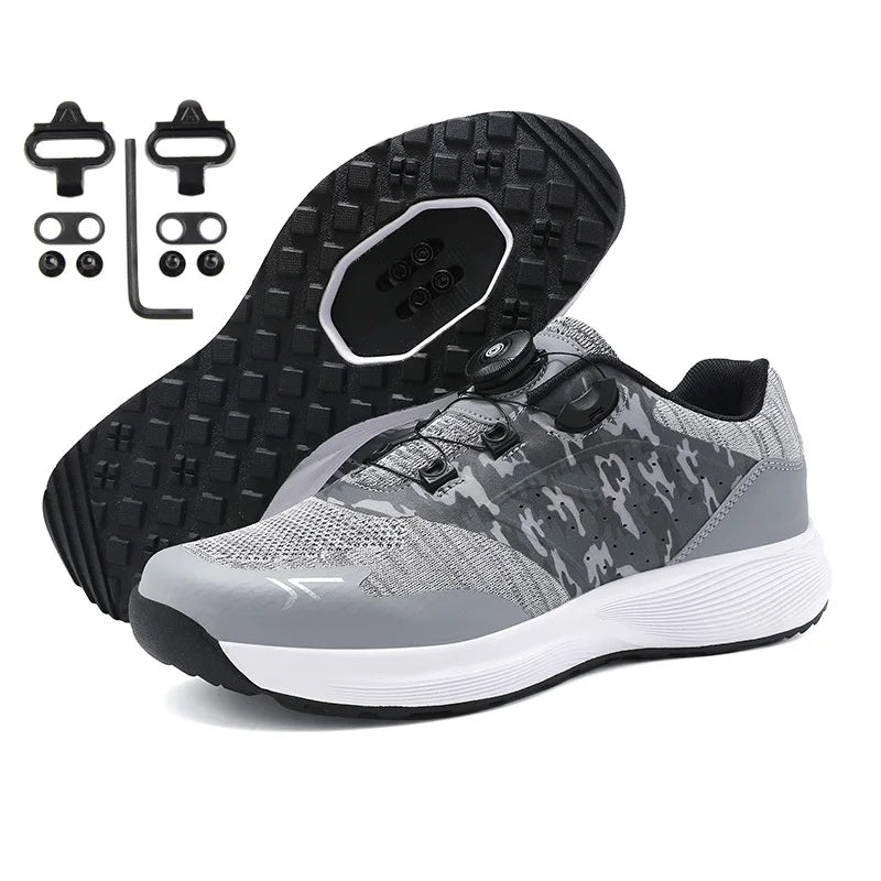 mtb cycling shoe Flat pedal bicycle shoes clit Man cleat shoes bicycle Mountain Bike Shoe Racing Lock Footwear Cycling sneaker