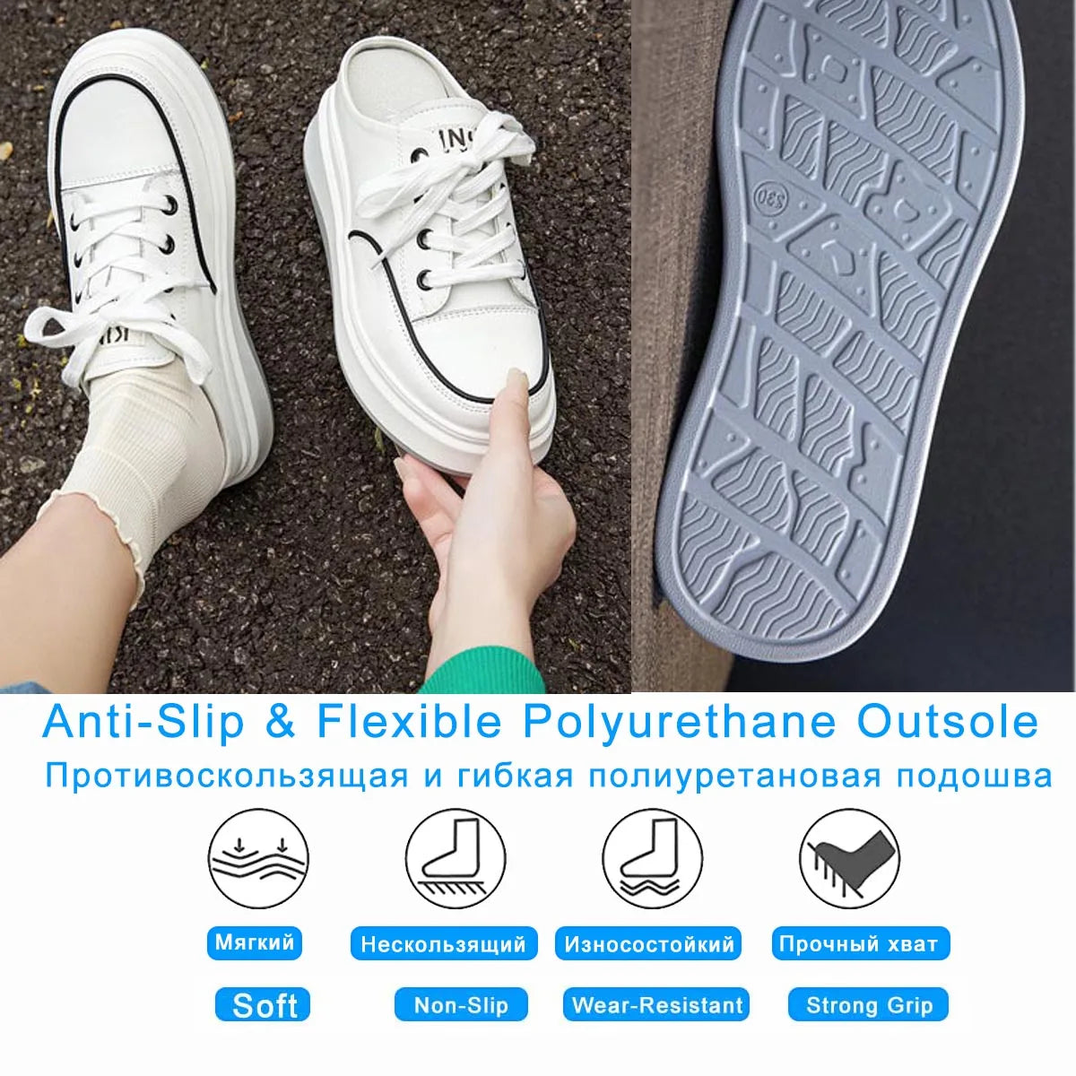 Koznoy 7cm Genuine Leather Comfy Casual Breathable Platform Wedge Slipper Fall Ladies Vulcanize Women Chunky Sneakers High Brand