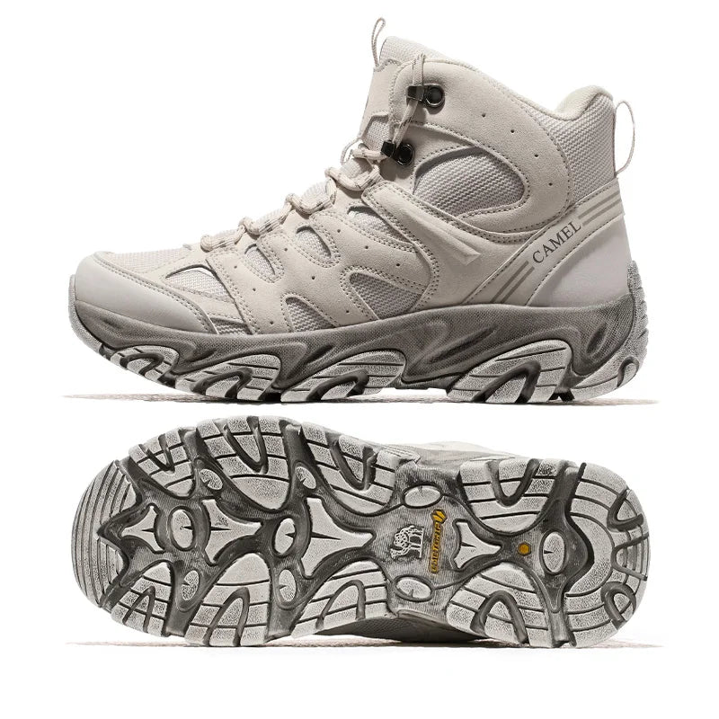 GOLDEN CAMEL Outdoor Hiking Boots Men Women's Winter Shoes Waterproof Non-slip Shock-absorbing High-top Hiking Shoes for Men