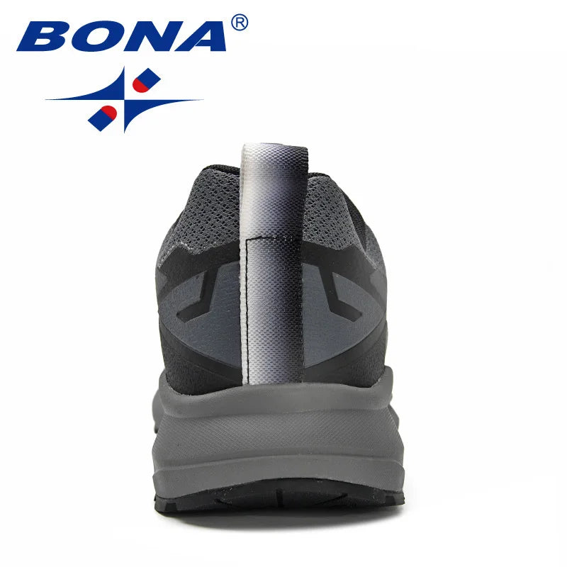 BONA designer new sneakers men comfort sneakers men anti-slip running shoes