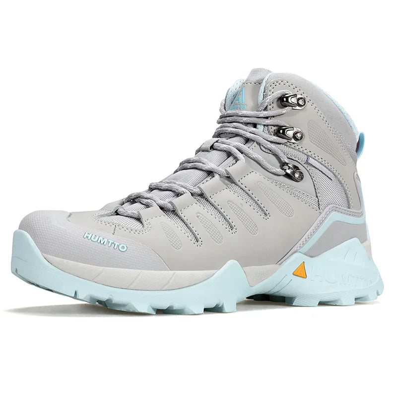 HUMTTO Hiking Boots Leather Women's Sports Shoes Non-slip Winter Outdoor Safety Sneakers Breathable Trekking Shoes for Women
