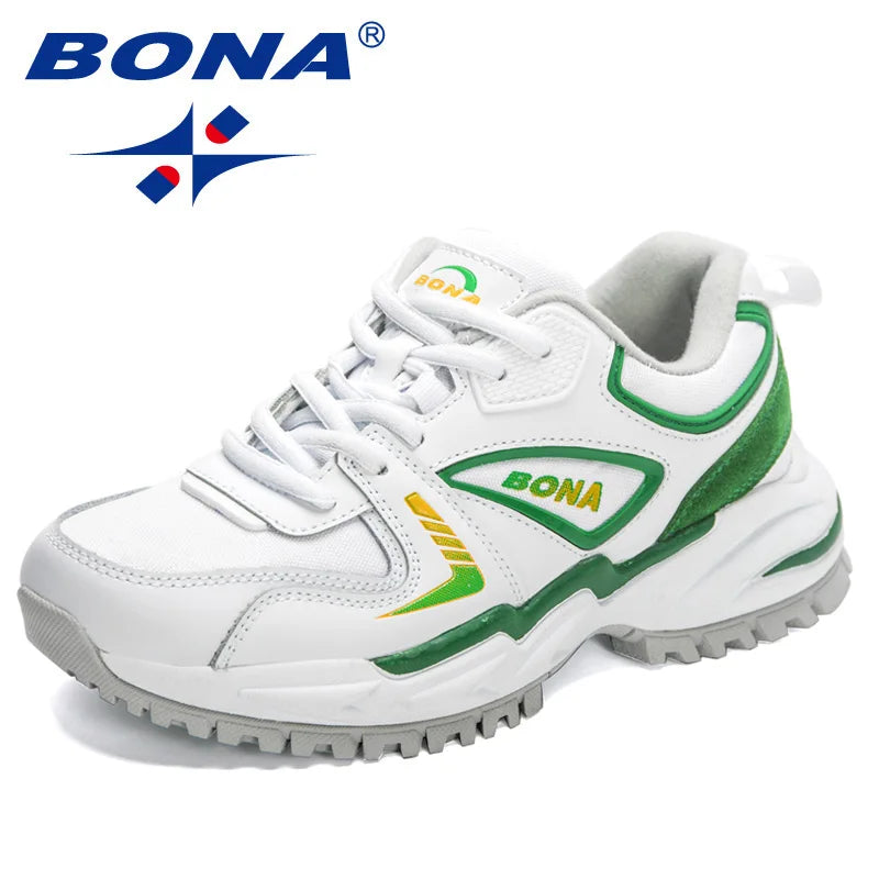 BONA  New Designers Outdoor Sports Shoes Running Shoes Women Fashion Sneakers Comfortable Athletic Training Footwear Ladies