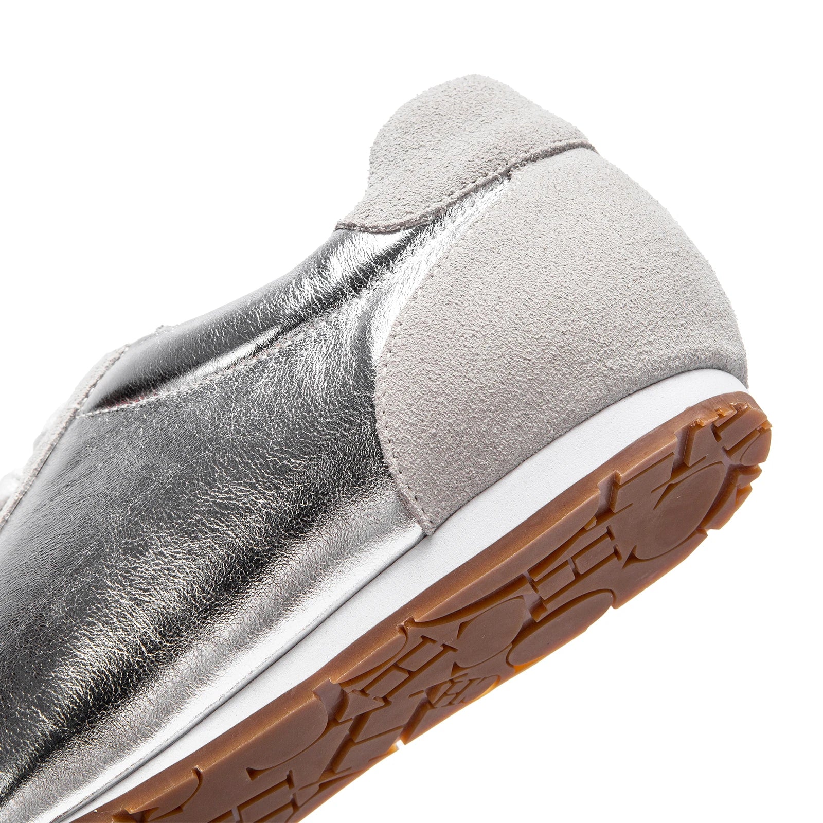 Luxury brand women's shoes silver summer casual shoes leather flat bottom temperament girls shoes 35-40 yards