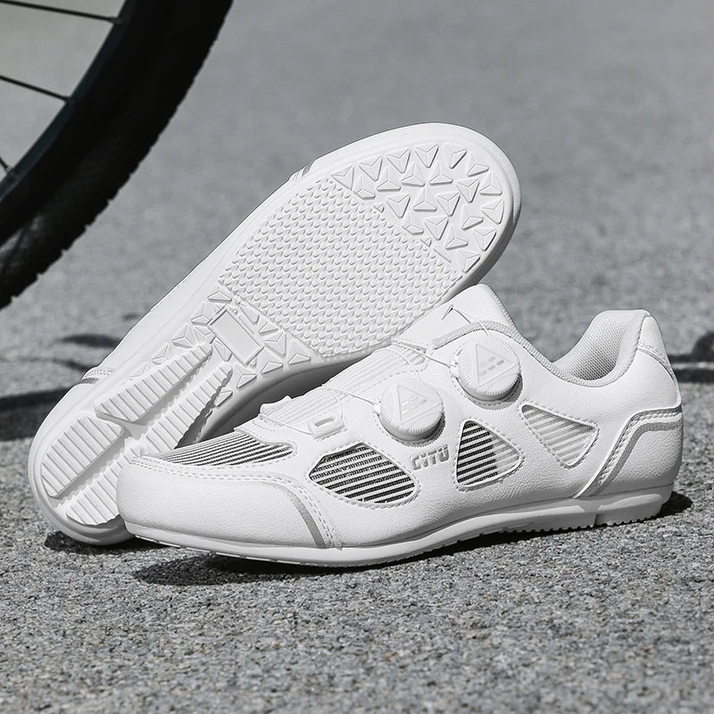 Non Lock Cycling shoe man with Cleat Shoes MTB Flat pedal bicycle shoes Outdoor Sports Speed Indoor Mountain Bike Shoes woman