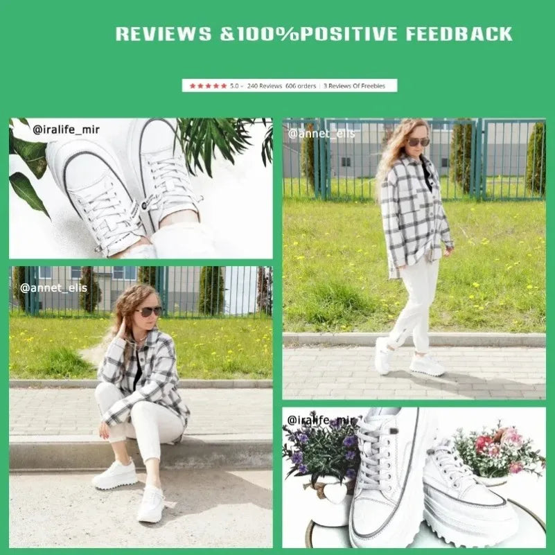 Fujin 5cm Genuine Leather 8cm Shoes Chunky Sneakers Platform Heel Wedge Warm Women Winter Shoes Vulcanized Sneakers Tenis Mujer