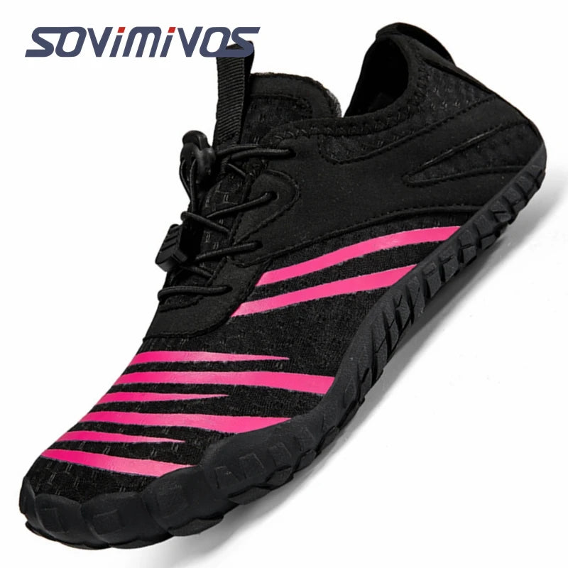 Men's Trail Running Sneakers, Lightweight Athletic Zero Drop Barefoot Shoes Non Slip Outdoor Walking Minimalist Shoes for Women
