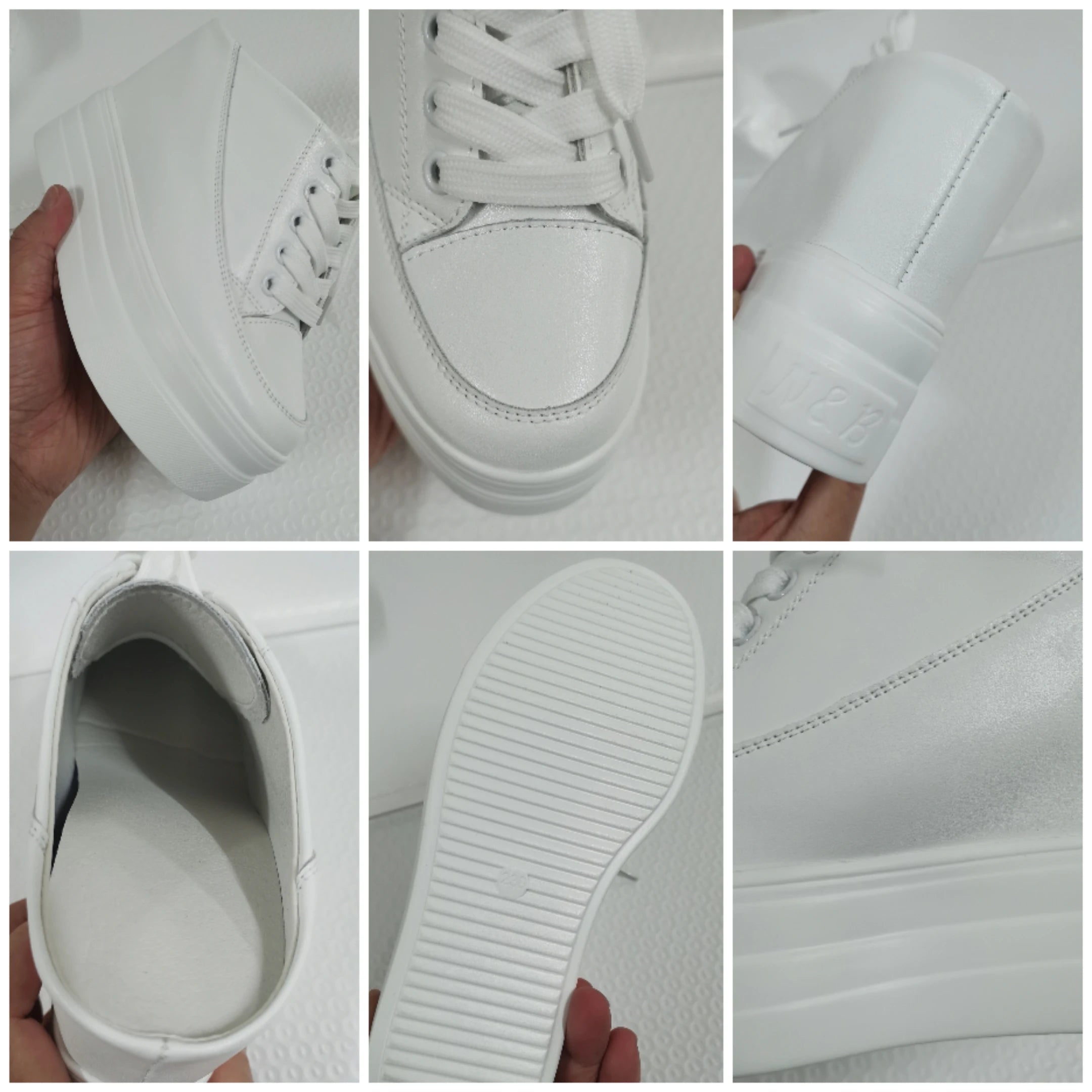 Fujin 11cm Platform Wedge Women Shoes Mules Genuine Leather Hidden Heel Women Summer Shoes Slides Sandals Slippers Spring Autumn