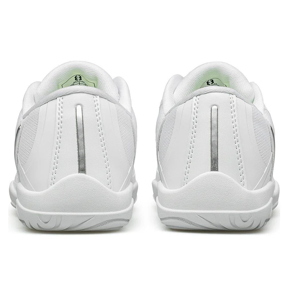 BAXINIER Girls Cheer Shoes White Cheerleading Dance Sneakers Youth Shool Athletic Training Tennis Shoes Kids Walking Footwear