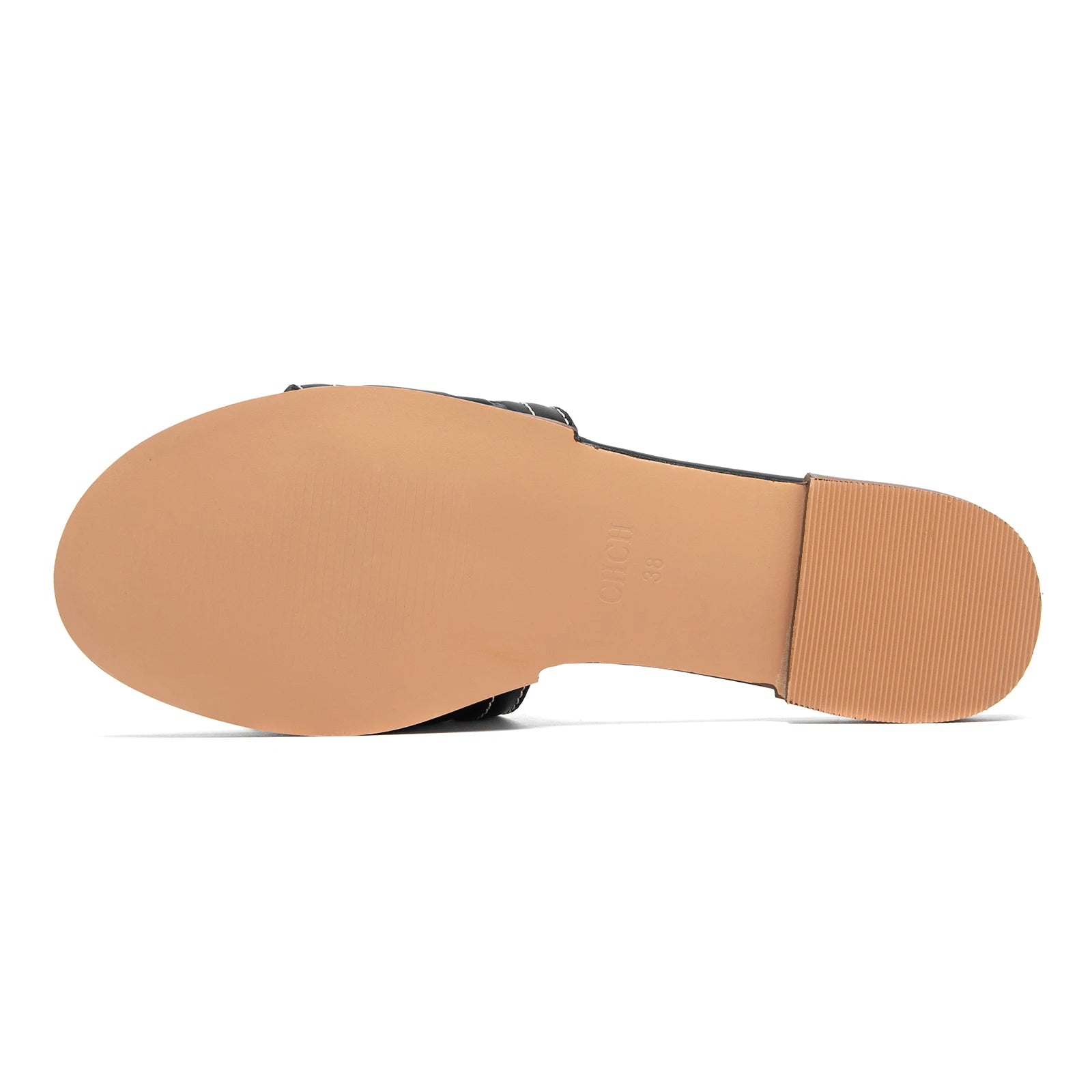 Slippers Car Stitching Luxury Brand Women's Shoes Black Flat Metal Buckle Home Outdoor Casual Slippers