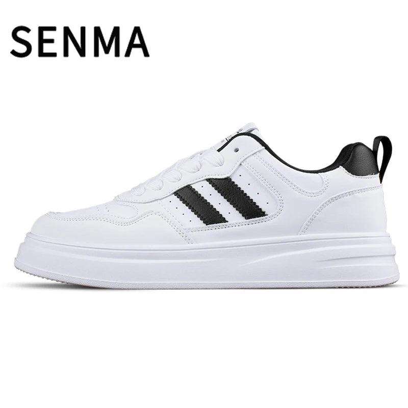 SENMA Men's Shoes Thick Soled Leather Small White Shoes Men's and Women's Trendy Shoes Board Shoes Casual Shoes Men's Sportswear