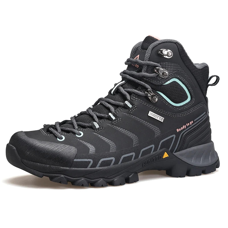 HUMTTO Hiking Boots Leather Women's Sports Shoes Non-slip Winter Outdoor Safety Sneakers Breathable Trekking Shoes for Women