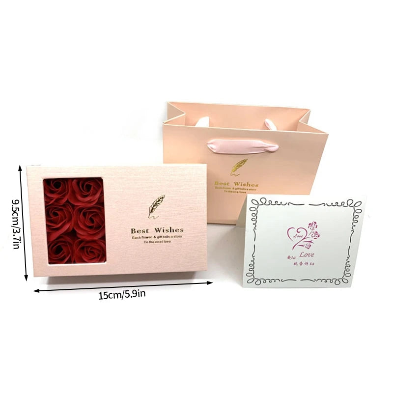 Romantic Jewelry Box Eternal Rose Gift Boxes Valentine's Mother's Day Birthday Wedding Gift Packaging Box Delicate Necklace Box
